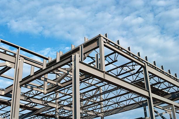 Exterior View of a Steel Building