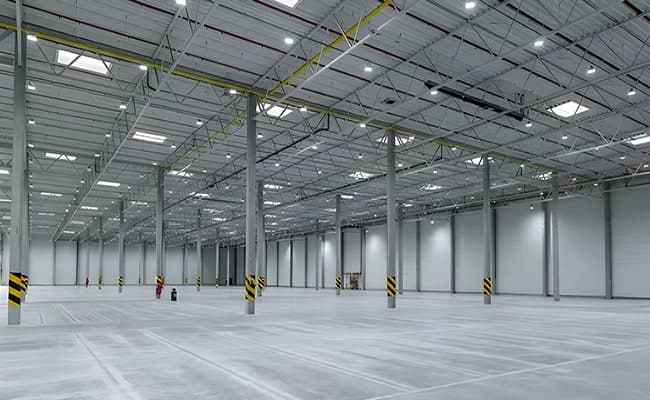 Interior of a Steel Warehouse