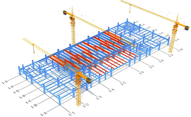 Steel Building Construction Process
